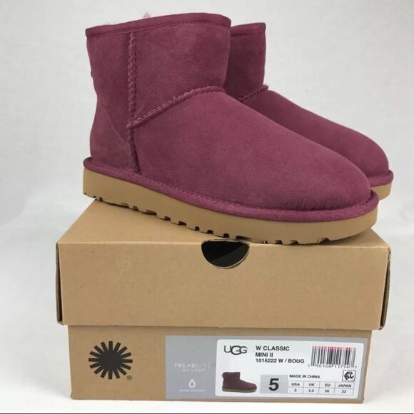 UGG Women's Classic Mini II BOUGAINVILLEA Boots - Picture 1 of 8